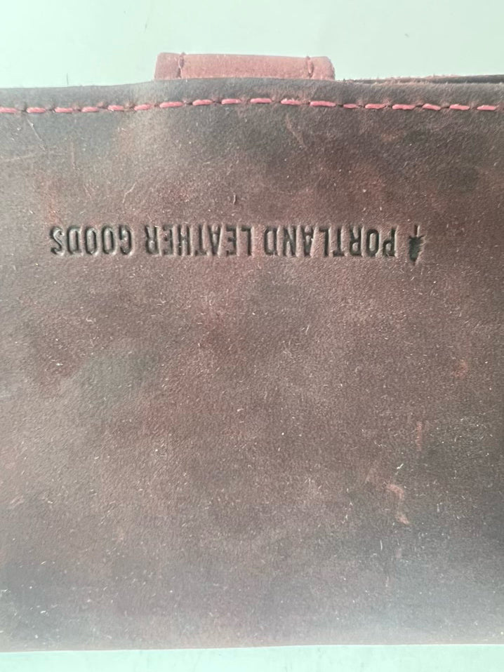 PORTLAND LEATHER CO. Oxblood Leather Tote Bag W/ Wallet