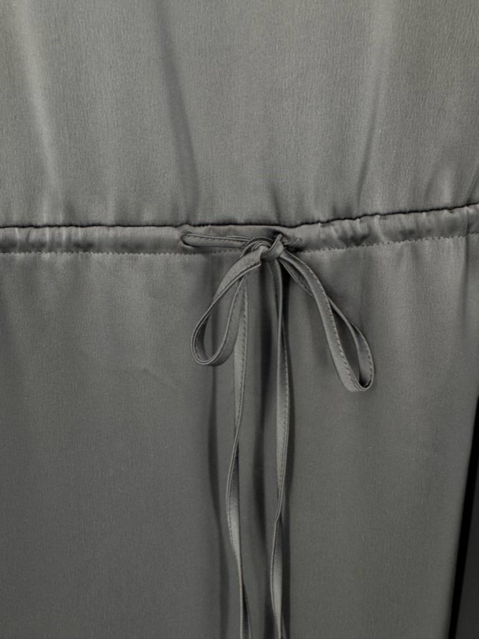 ALEX MARIE Size 12 Black Flora Satin Dress NWT