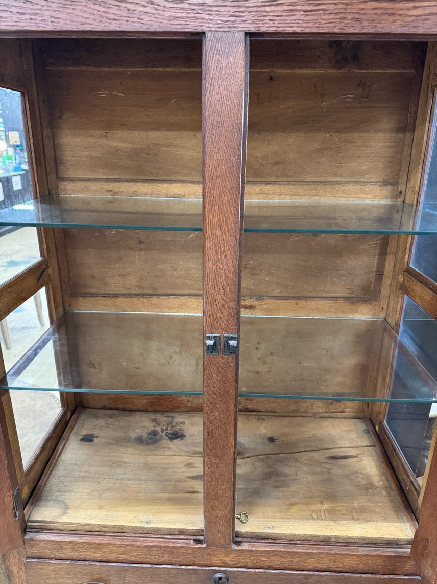 ANTIQUE Oak Pie Safe