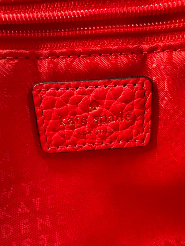 KATE SPADE Neon Coral Leather Purse