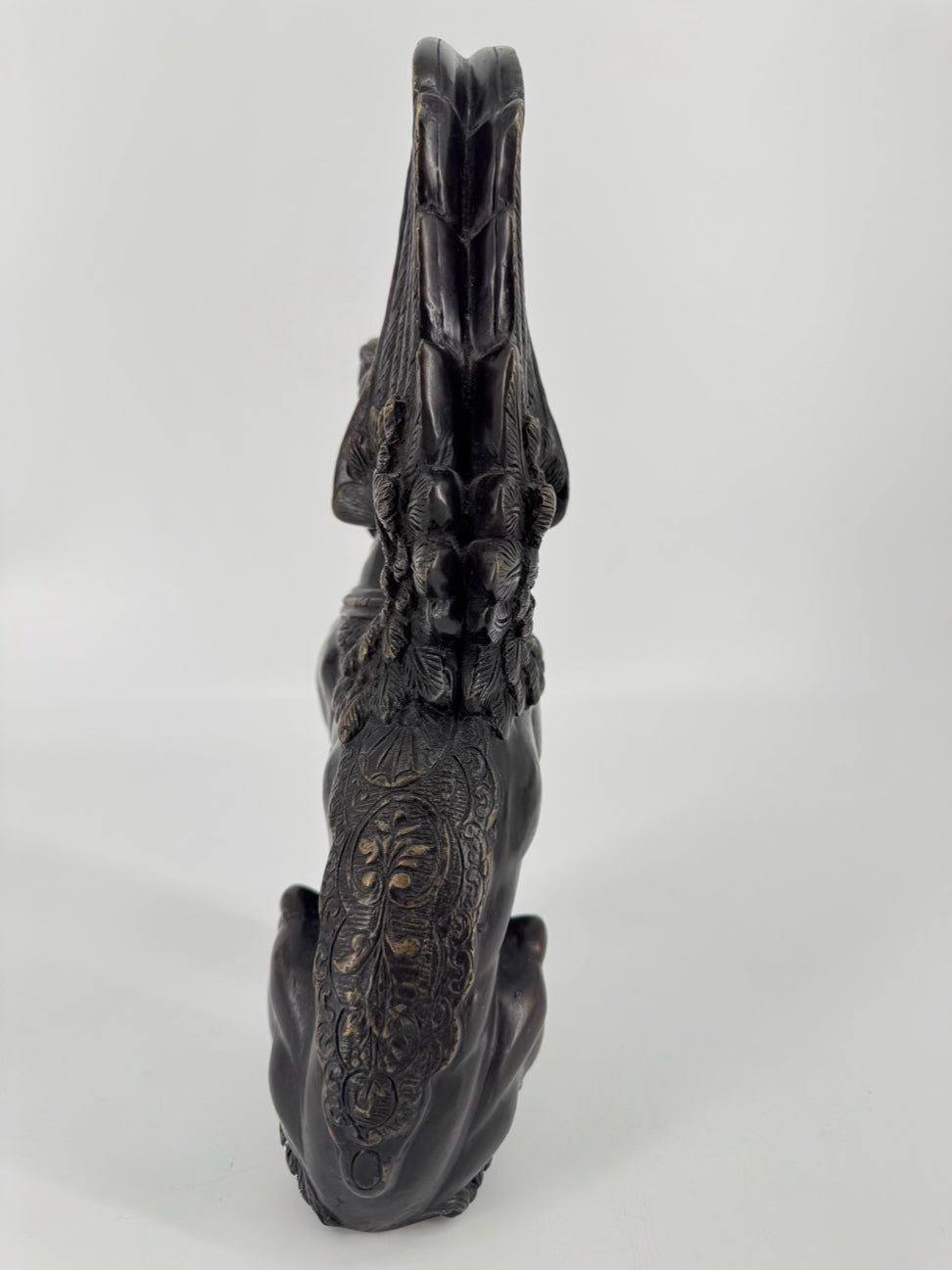 Metal Winged Lion Figure