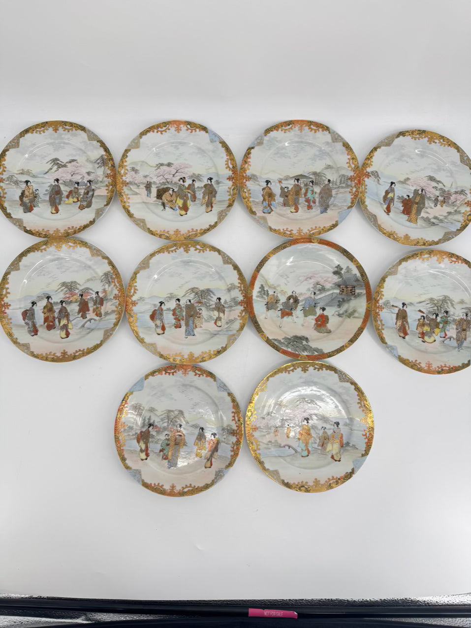 KUHN & KOMOR Porcelain Set of 10 Assorted Plates