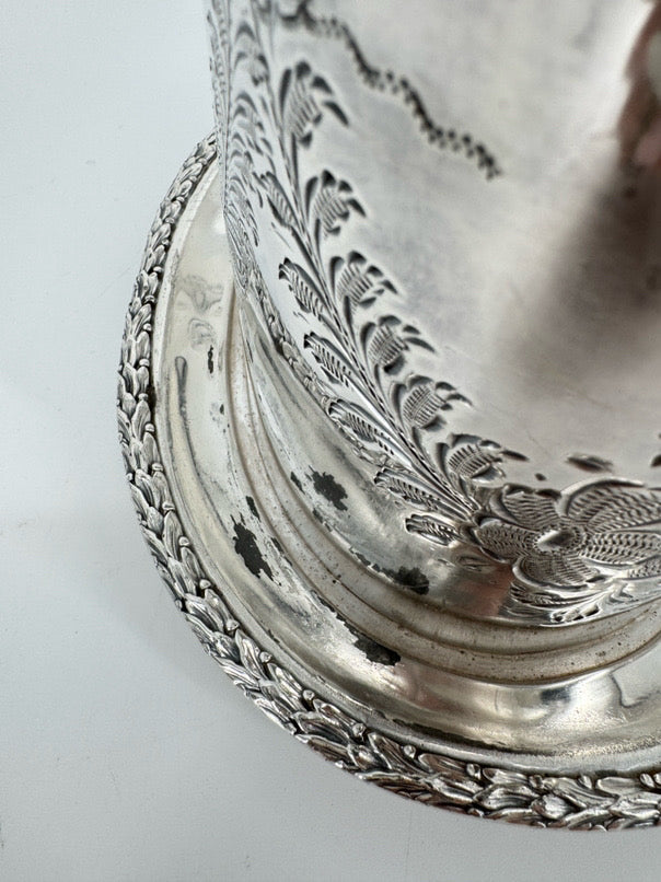 VINTAGE Silver Plate Biscuit Box