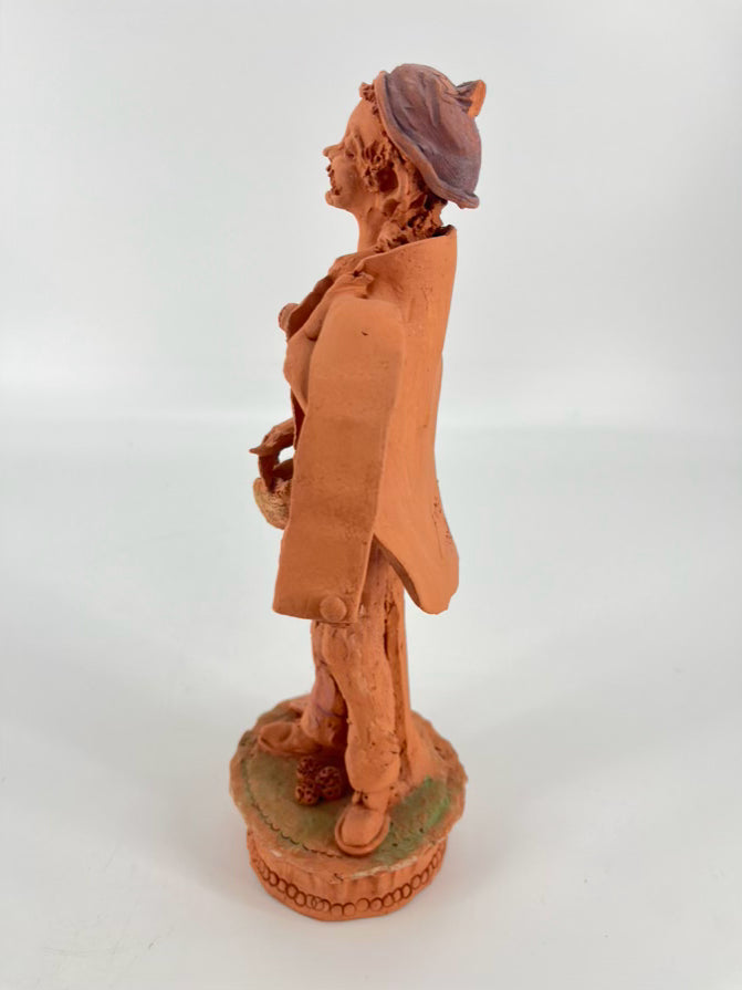 SIGNED Orange Terra Cotta A. Miguel Figure