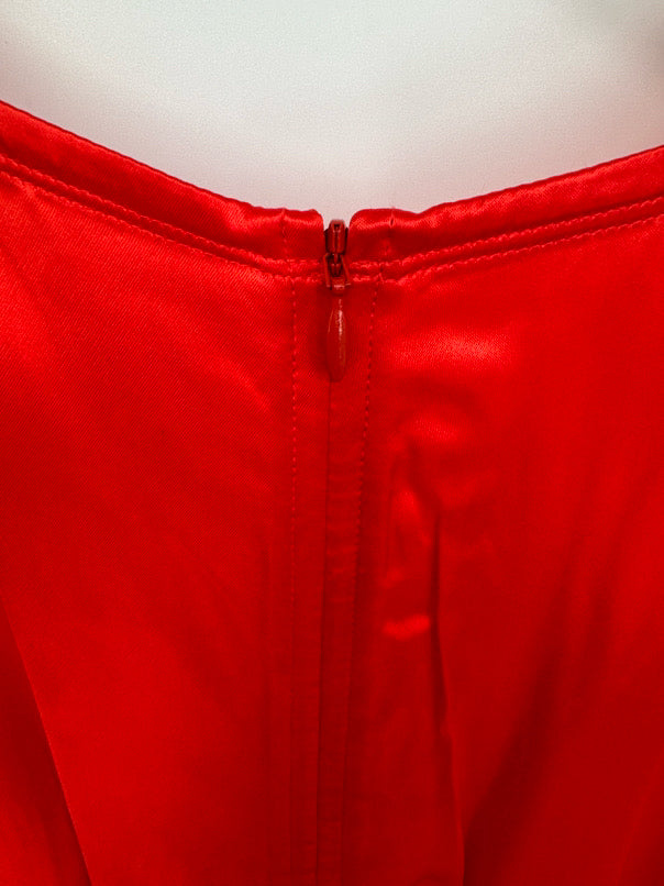 HELMUT LANG Size 8 Fire Sleeveless Dress