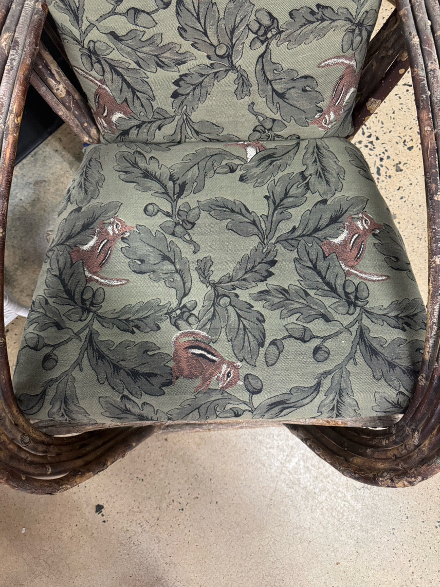 Twig Chair w/ Chipmunk Cushions