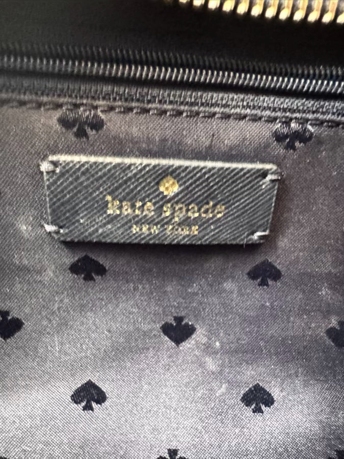 KATE SPADE Cream, Pink & Blue Leather Cherries Purse