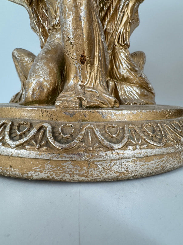 Gold Greek Figures Pair of Centerpieces