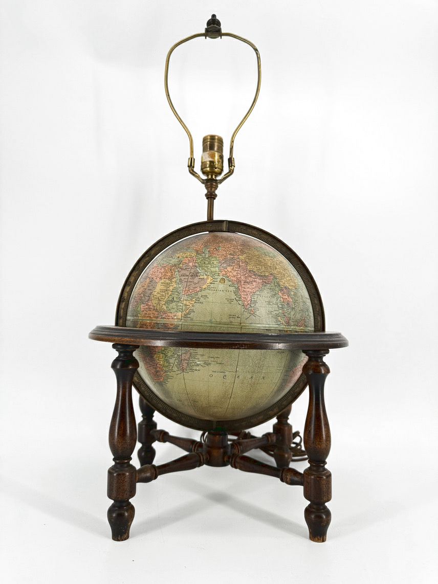 VINTAGE Globe Lamp