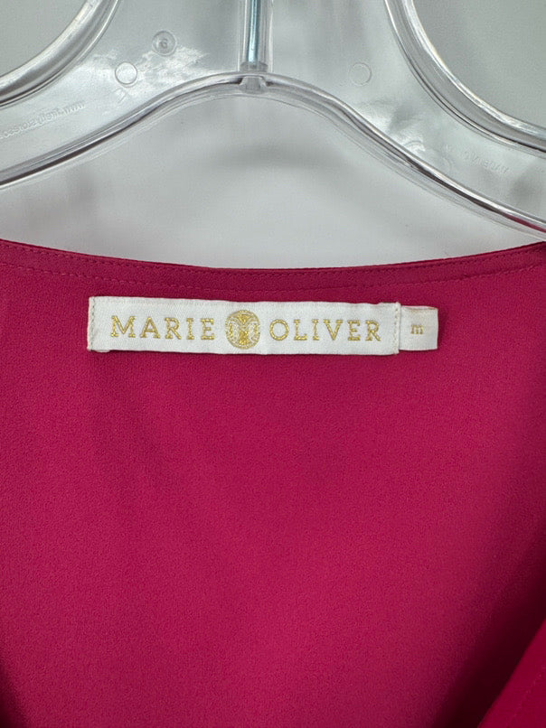 MARIE OLIVER Size M Magenta Silk Dress