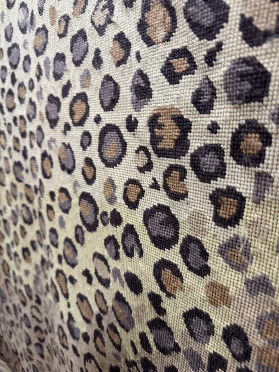Brown & Gold Leopard Print Area Rug
