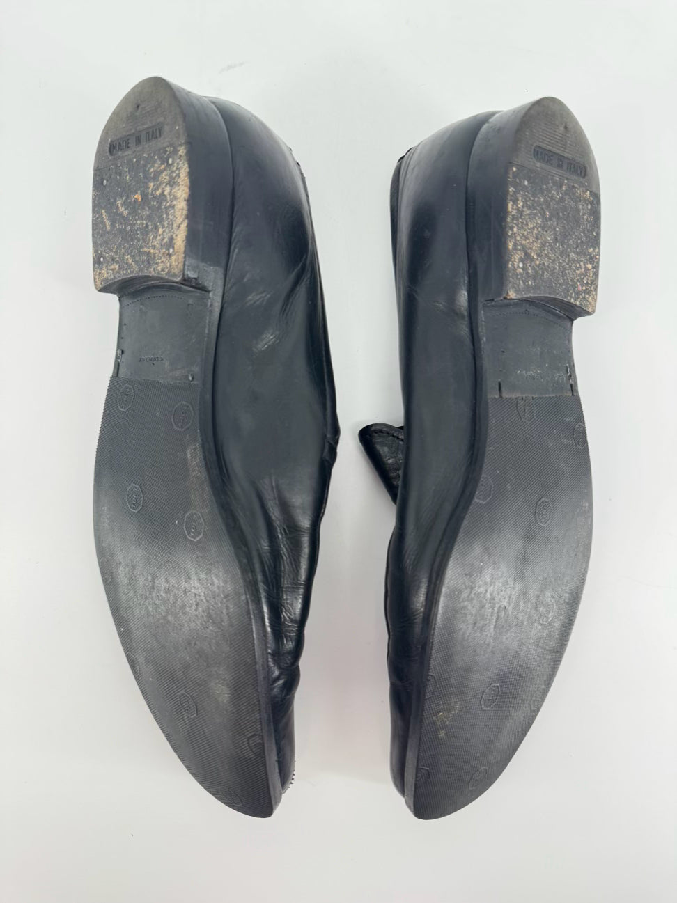 PRADA Size MENS 10 Black Leather Dress Shoes