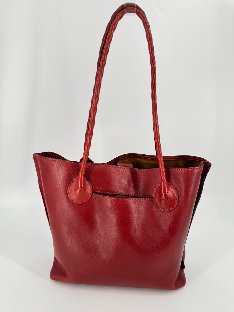 PATRICIA NASH Burgundy Leather Purse