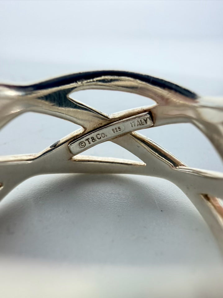 TIFFANY & CO. STERLING SILVER Multi Strand Knot Ring
