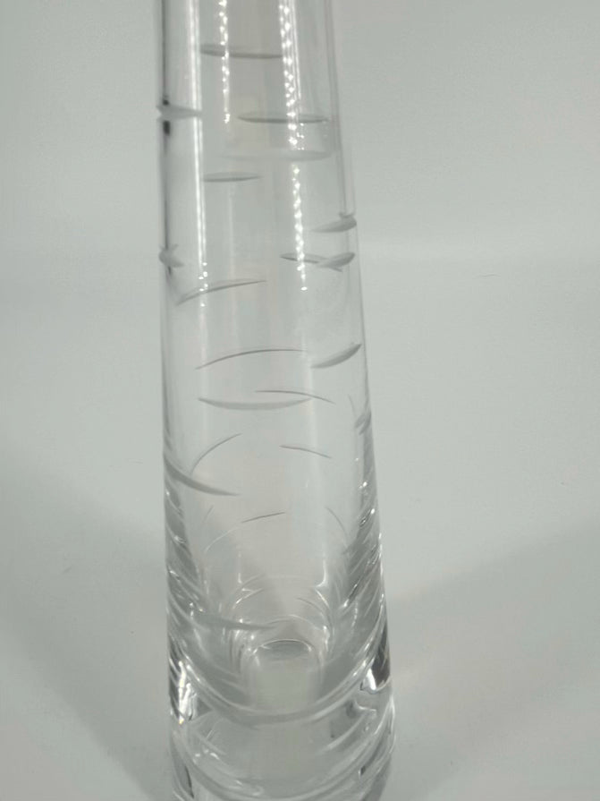 BACCARAT Crystal Slashes Vase W/ Box