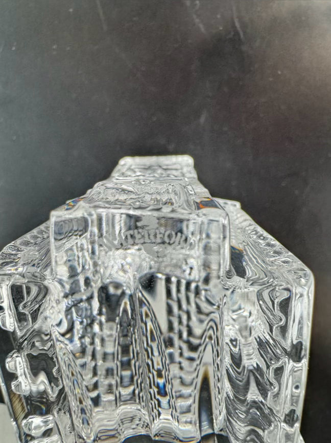 WATERFORD Clear Crystal Church Figurine