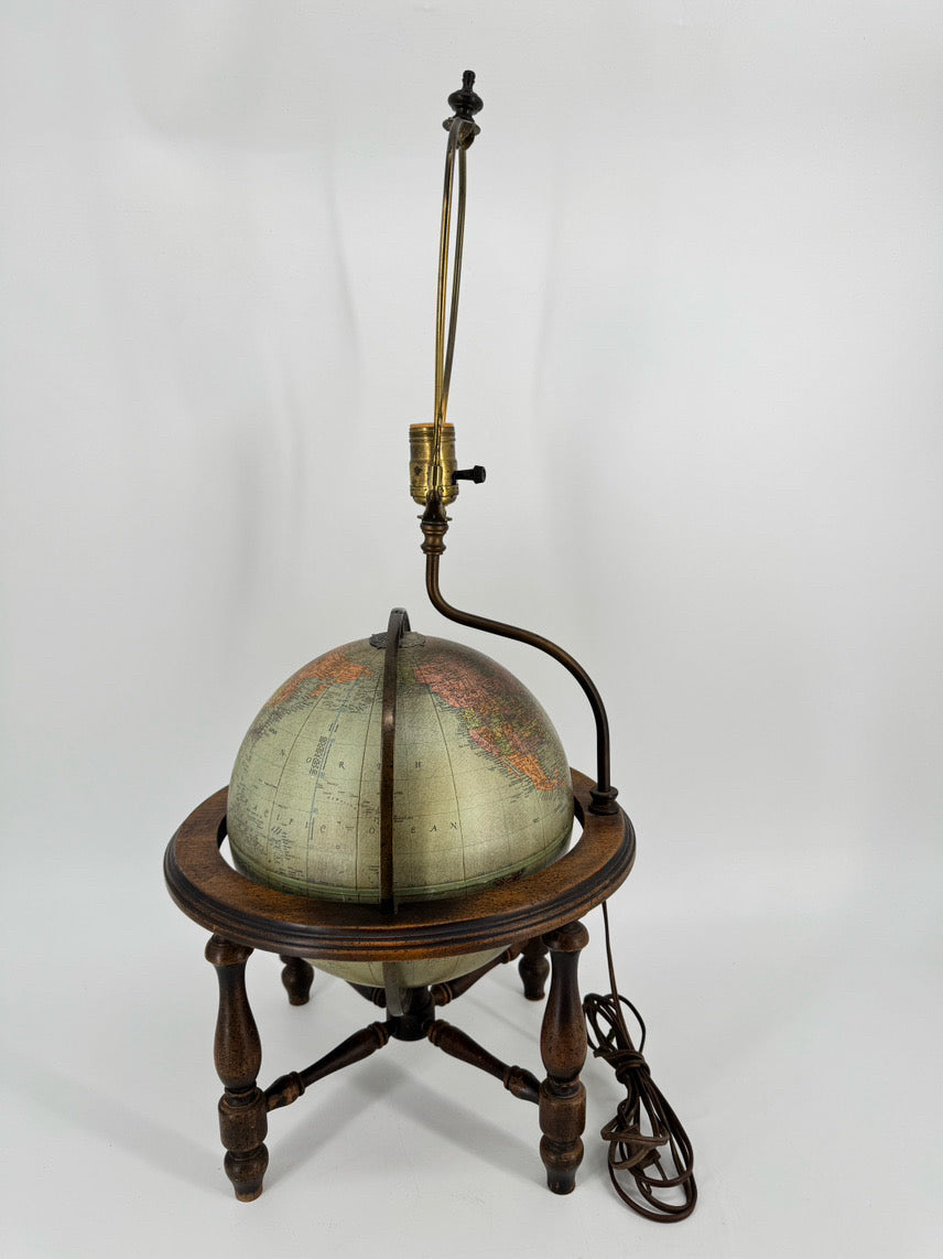 VINTAGE Globe Lamp
