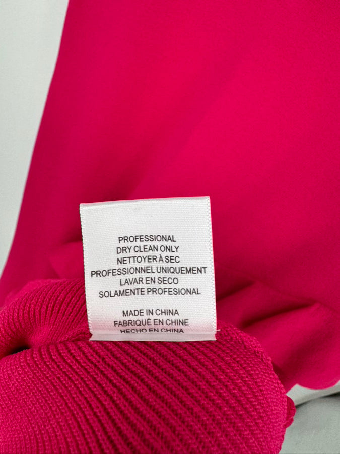 SACHIN + BABI Size XL Magenta Ruffle Detail Shalise Dress NWT