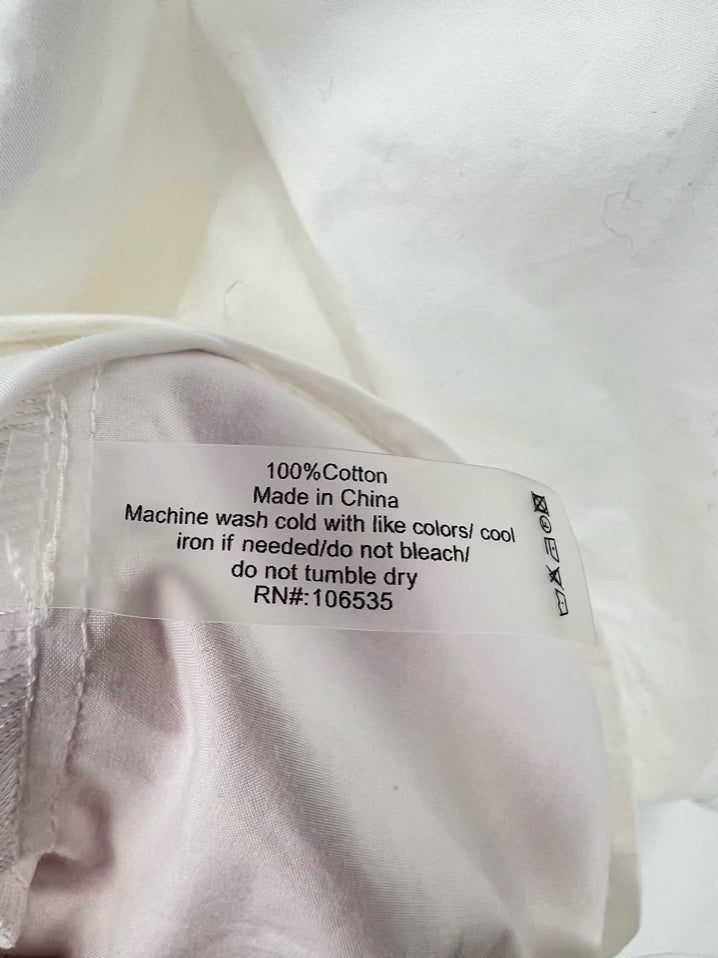 SUNDAYS by WEARESUNDAYS Size M White Ruffle Detail Blouse NWT