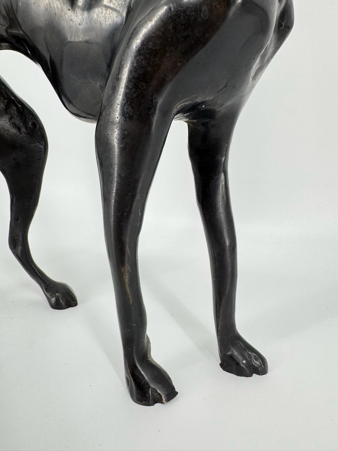 Bronze Greyhound Figure