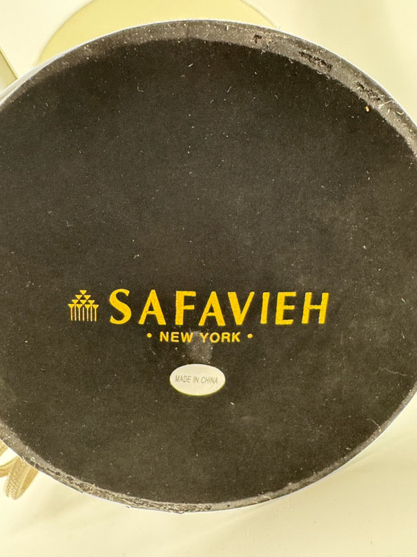 SAFAVIEH White Jayne Three Sphere Glass Pair of Lamps