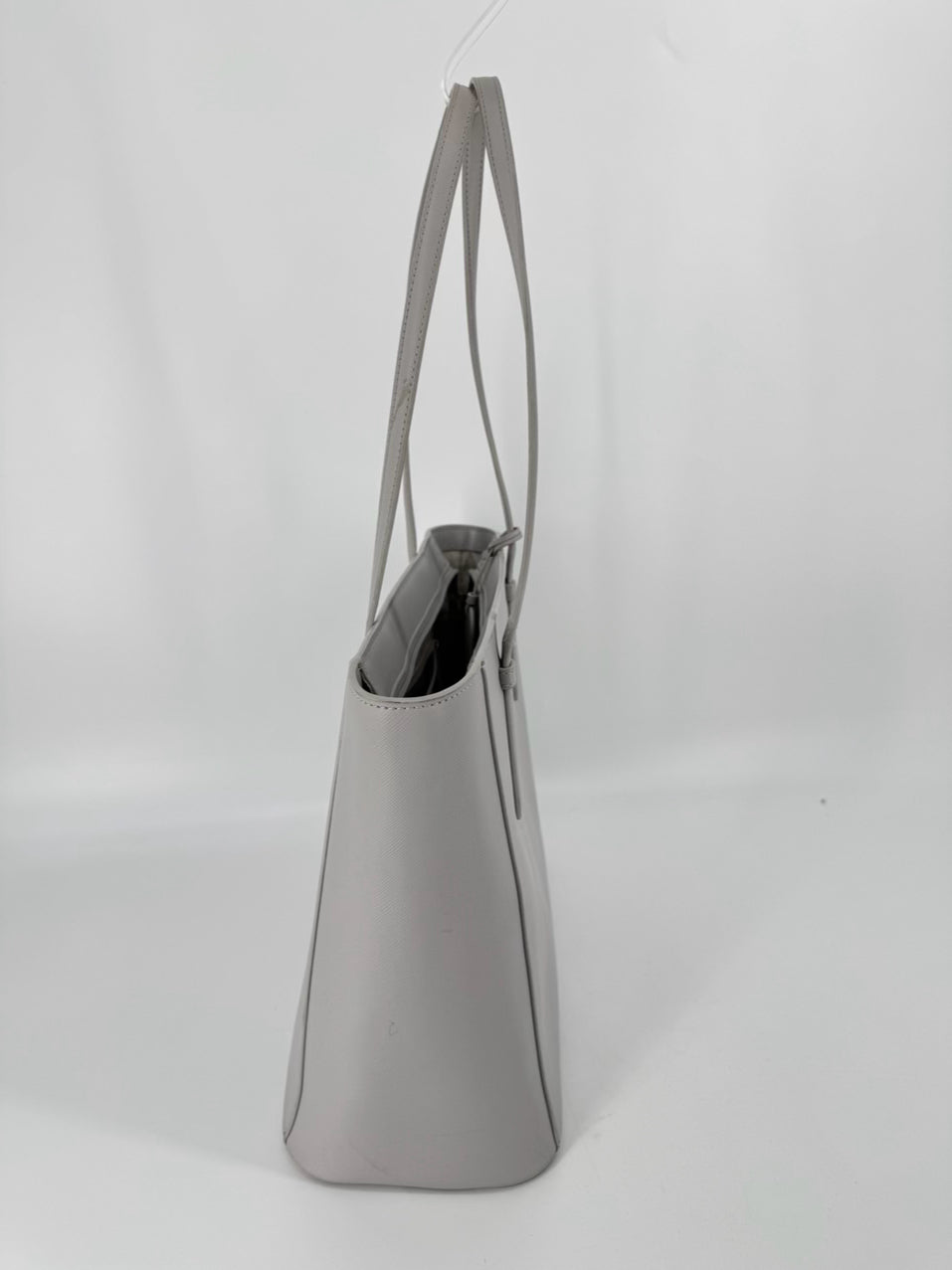 KATE SPADE Gray Leather Tote Bag