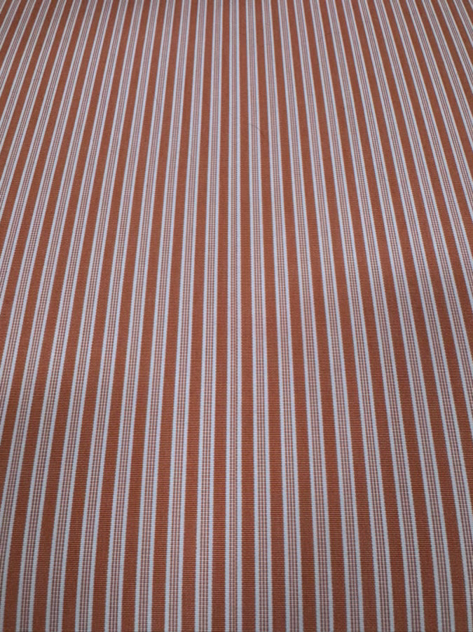 Orange & White Stripe Louis XV Chair