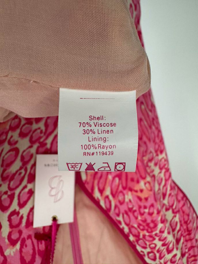JULIE BROWN Size 8 Pink Leopard Print Shila Dress NWT