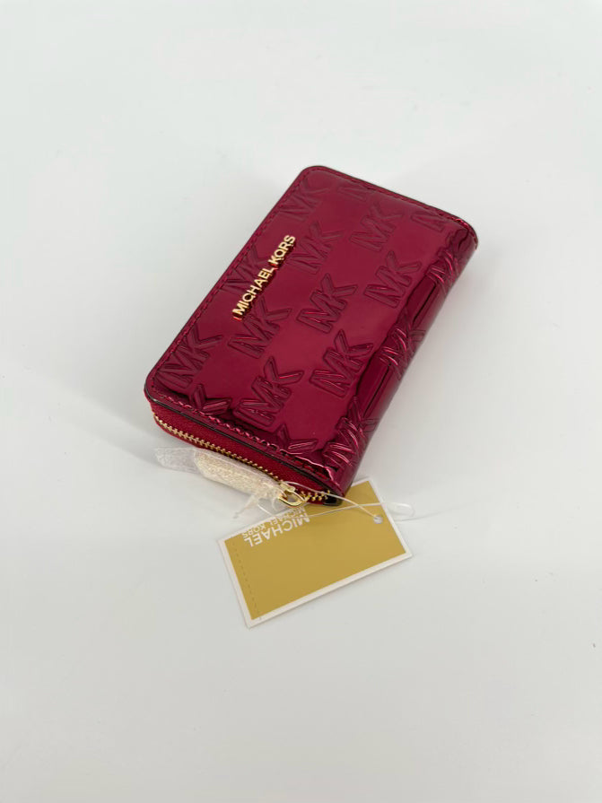 MICHAEL KORS Deep Red Wallet NWT