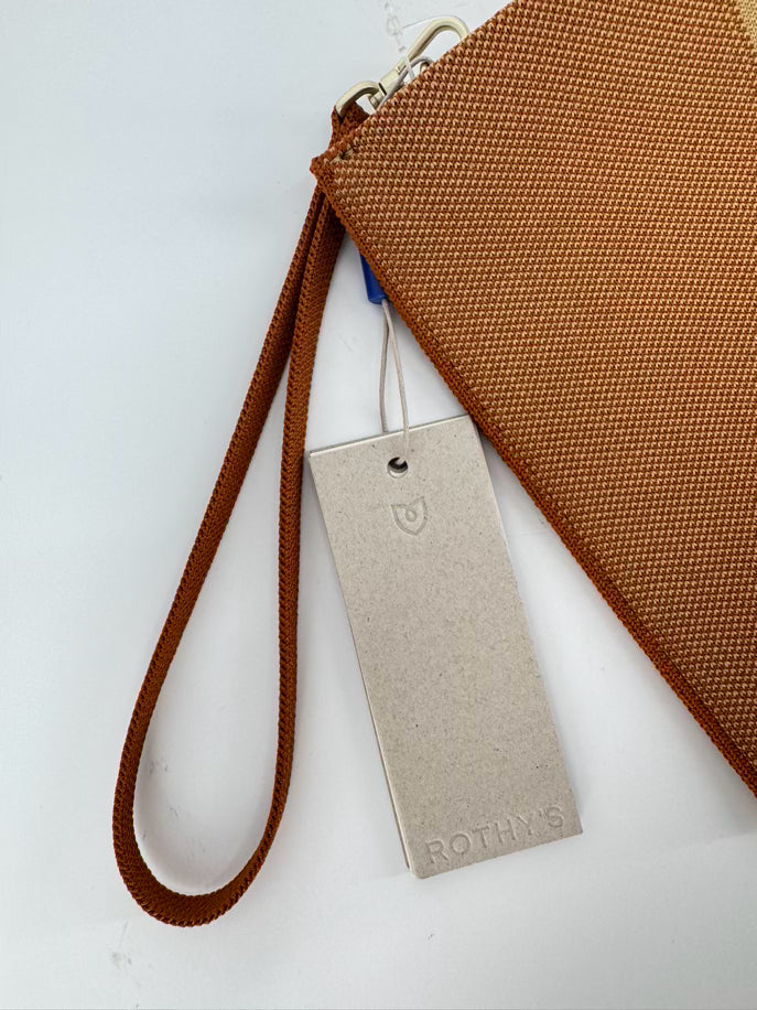 ROTHY'S Brown Textile Wristlet NWT