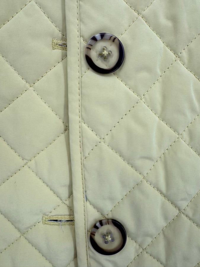 JANE POST Size M Canary Quilted Floral Jacket