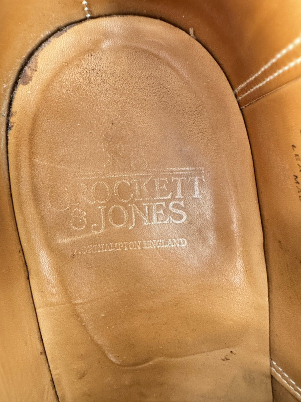 CROCKETT & JONES Size 10 Cognac Leather Dress Shoes