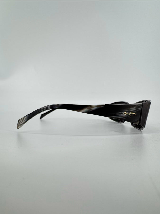 MAUI JIM Black & Gray Metal Sunglasses