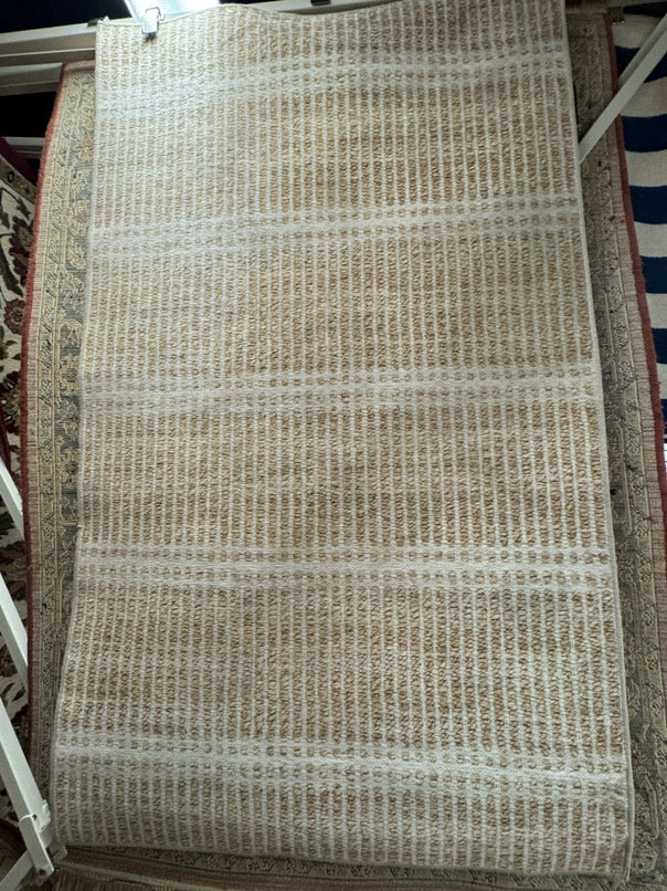 ANNIE SELKE Cream Arbor Natural Washable Area Rug