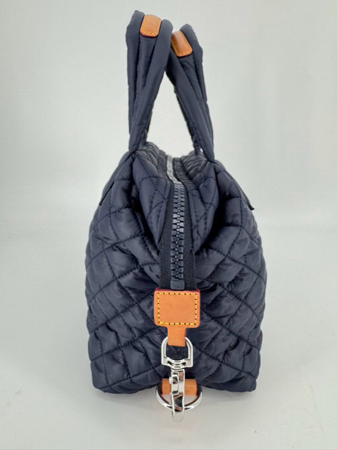 MZ WALLACE Navy Quilted Nylon Purse