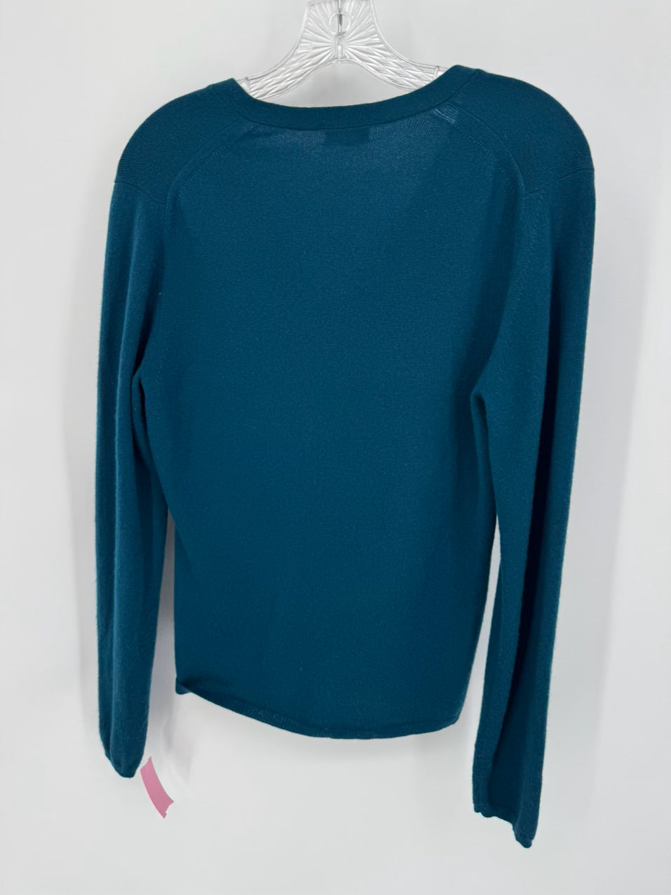 TSE Size L Teal Cashmere Cardigan
