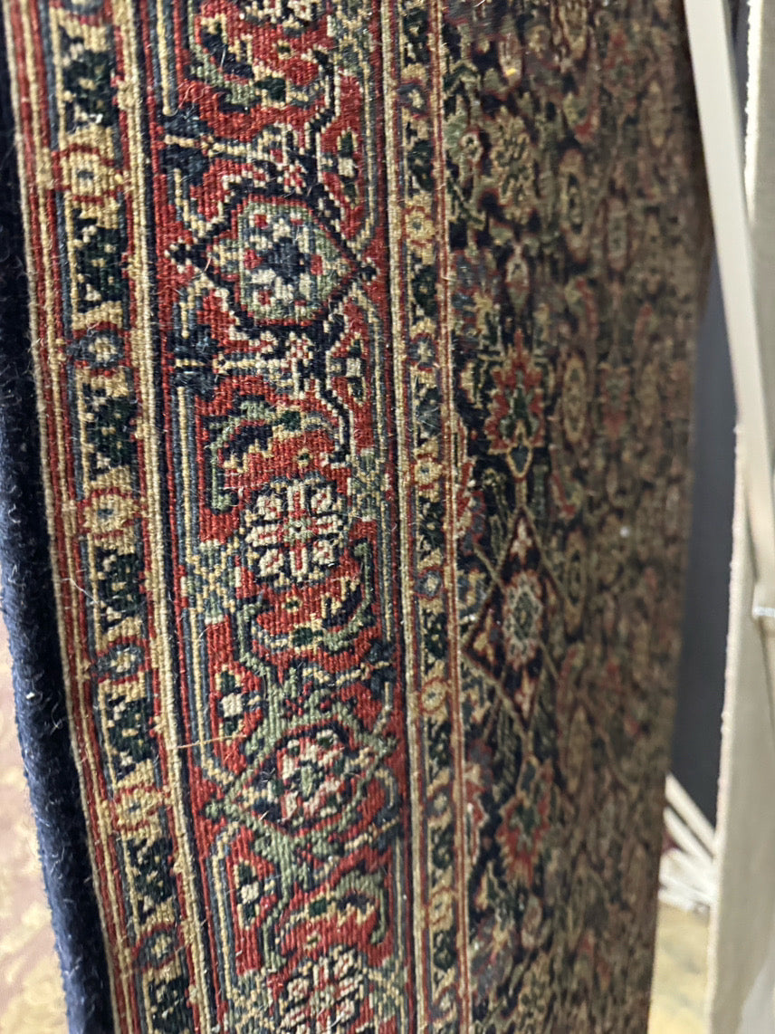 Red, Blue & Black Handmade Oriental Runner