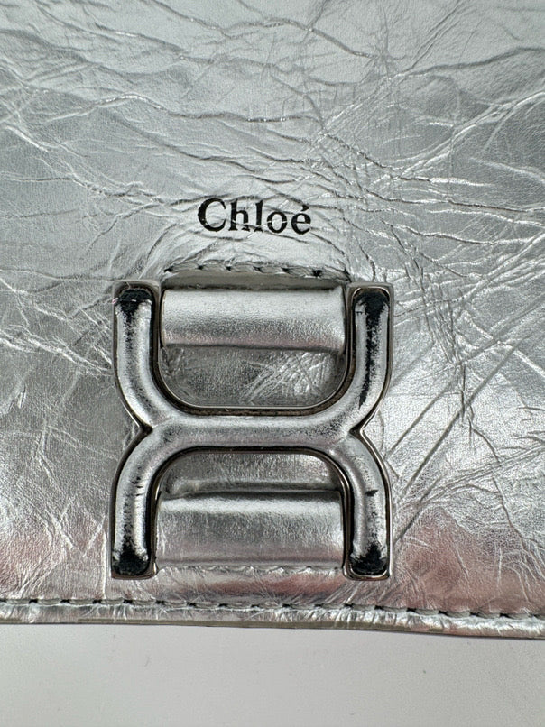 CHLOE Silver Leather Wallet