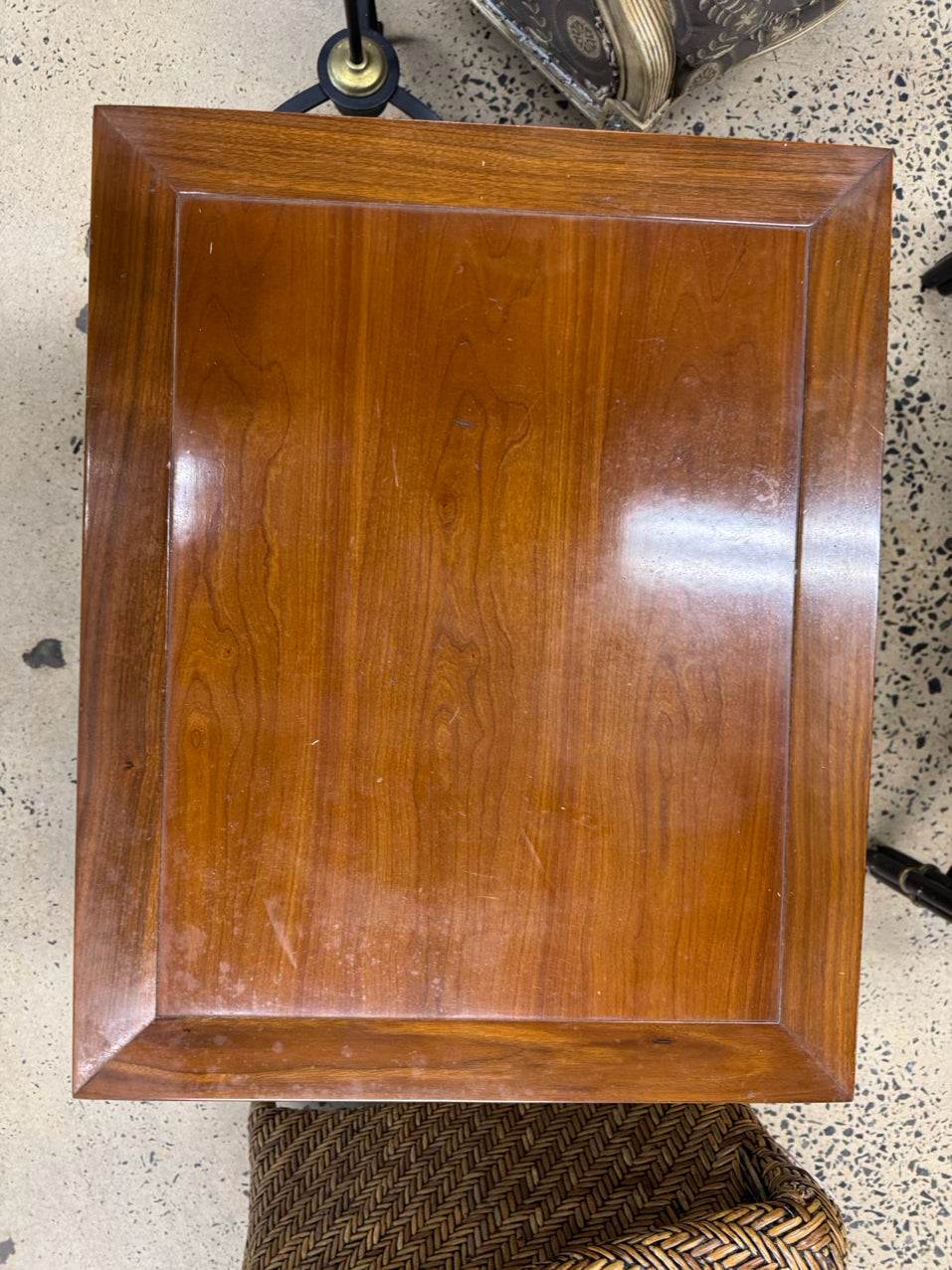 TOMLINSON Wood Mid Century Tiered Side Table