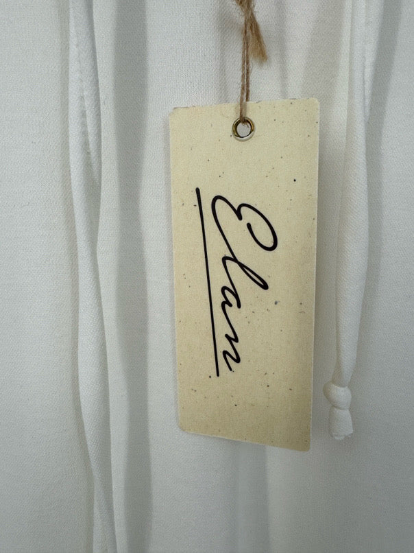 ELAN Size L Ivory Hooded Dress NWT