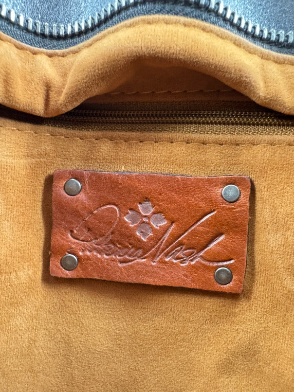PATRICIA NASH Black & Brown Leather Purse