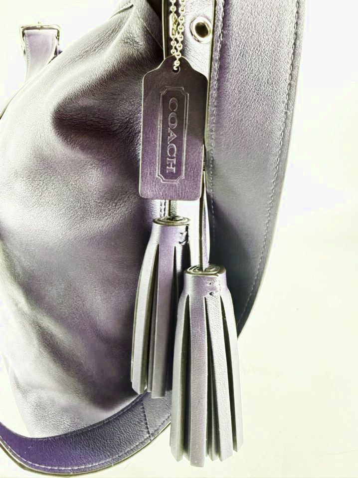 COACH Legacy Eggplant Leather Purse