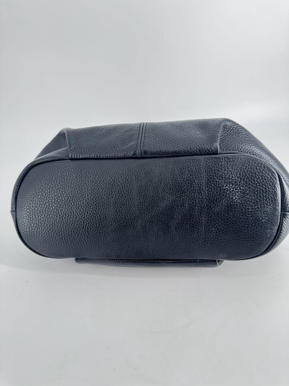 TANO Black Pebbled Leather Purse