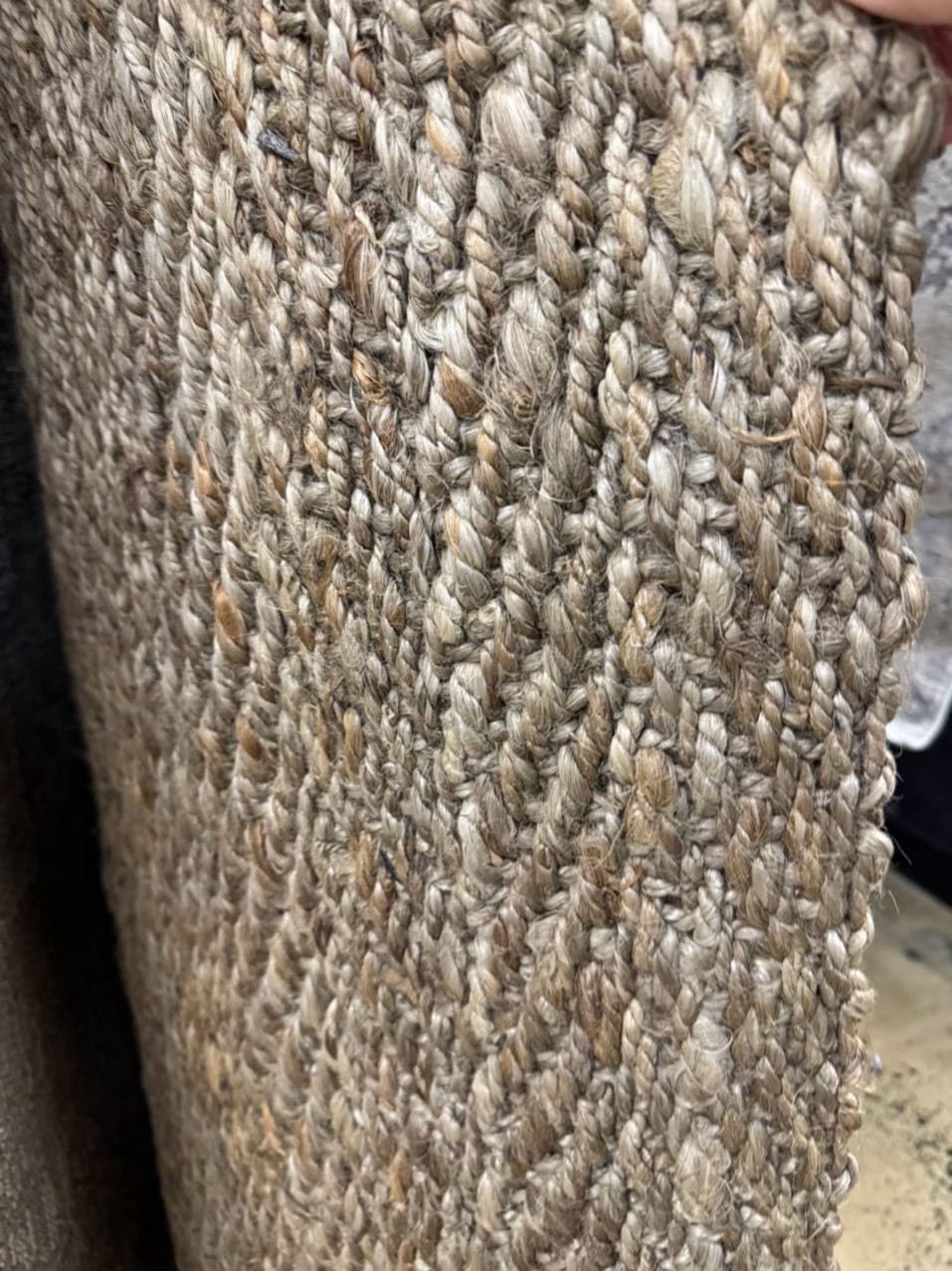 POTTERY BARN Natural Woven Chevron Owen Area Rug