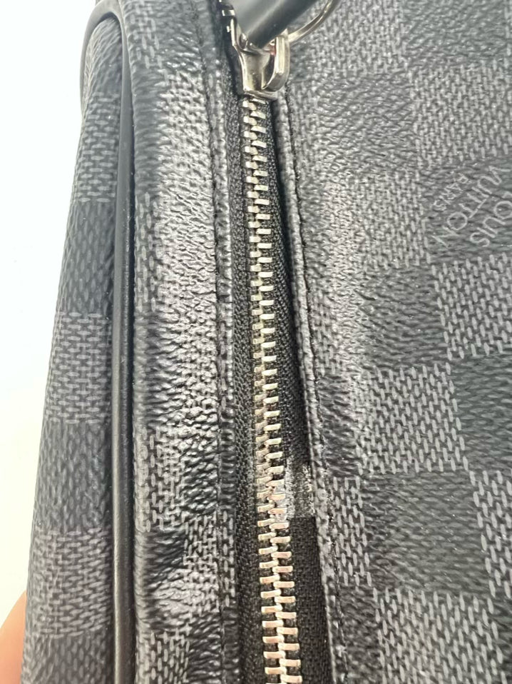 LOUIS VUITTON Gray Monogram Coated Canvas Toiletry Bag