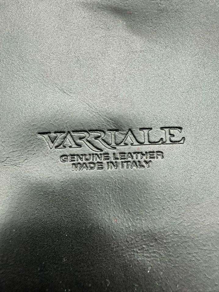 VARRIALE Black Leather Tote Bag