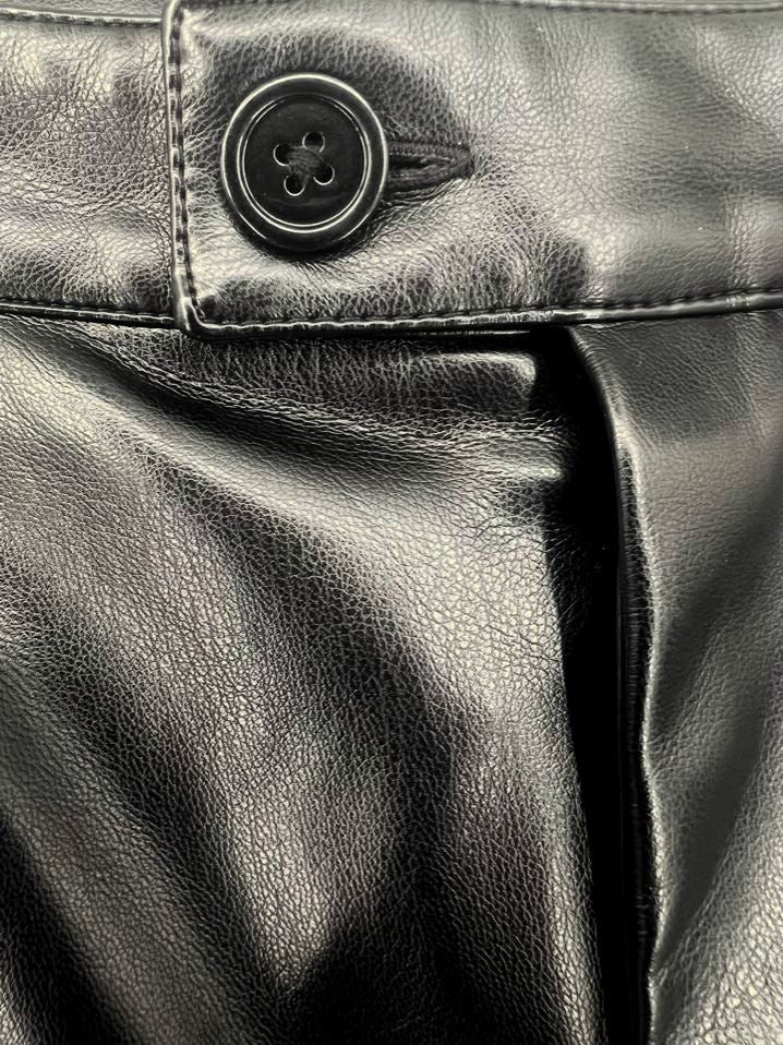 SUNDAYS By WEARESUNDAYS Size L Black Faux Leather Pants NWT