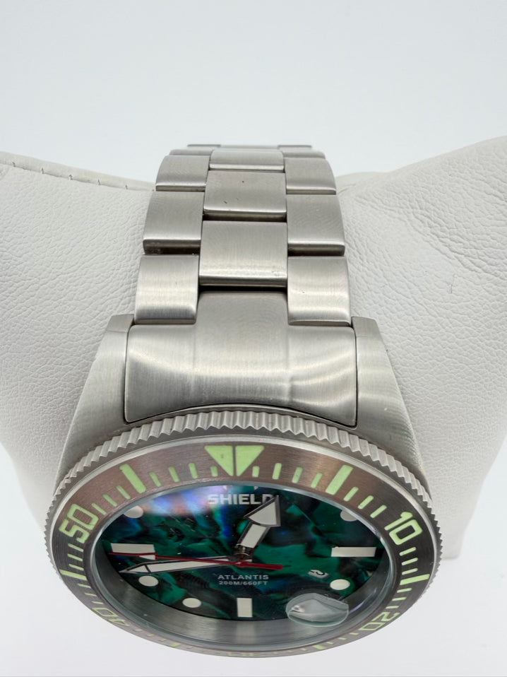 SHIELD ATLANTIS Abalone Stainless Steel Automatic Watch