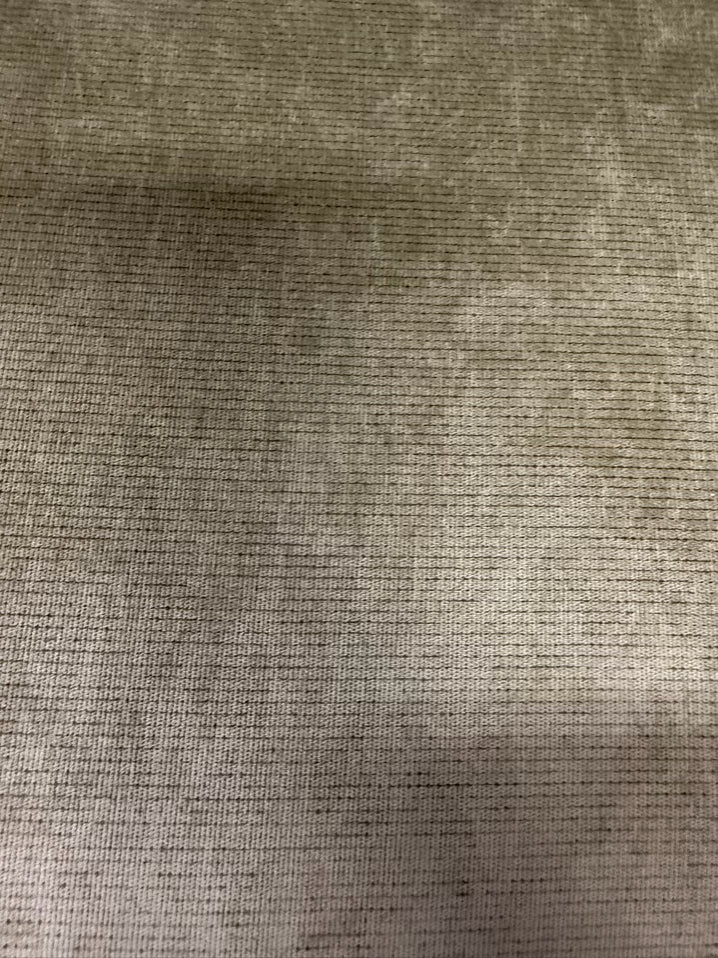 VINTAGE Brown Cane Chair w/ Green Upholstery