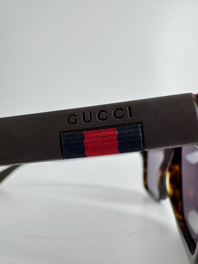 GUCCI Black Sylvie Web Accent Wayfarer Sunglasses